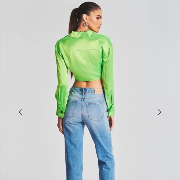 Retrofete Barreto Shirt in Lime Punch - Picture 3 of 5